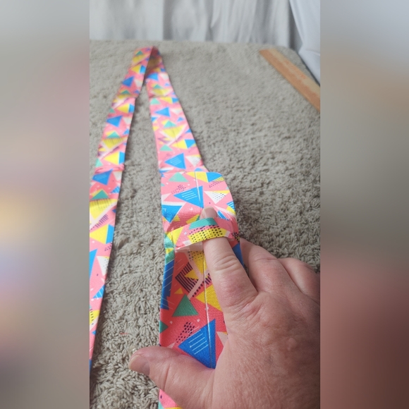 Colorful Geometric Pattern Tie - Picture 2 of 9